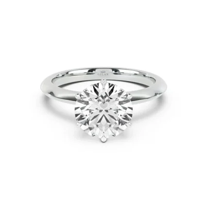 Aria Round Solitaire Engagement Ring