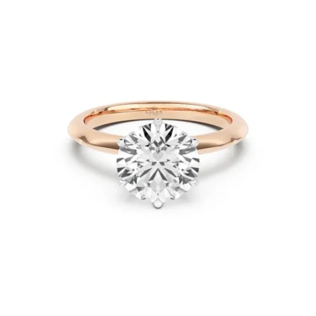 Aria Round Solitaire Engagement Ring2