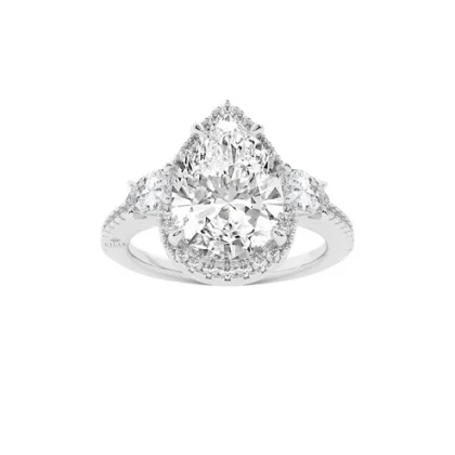 Classic Quad Claw Halo Ring