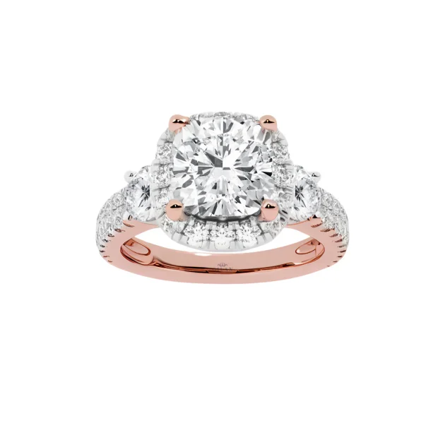 Heart's desire Single Halo Ring2