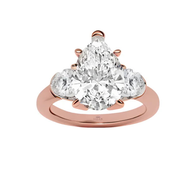 Triple diamond perfection Engagement Ring2